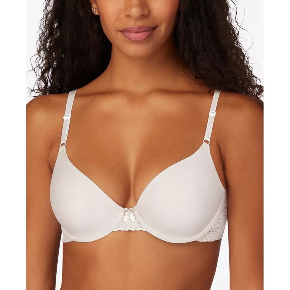 Maidenform Womens Size 38B Demi Underwire Lace Bra DM7900 in White $40 1456